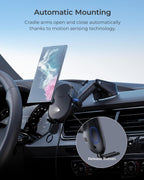 iOttie Auto Sense 2 - Soporte para teléfono de auto para salpicadero y parabrisas con carga inalámbrica Qi, soporte de teléfono y cargador de sujeción automática para iPhone, Google Pixel