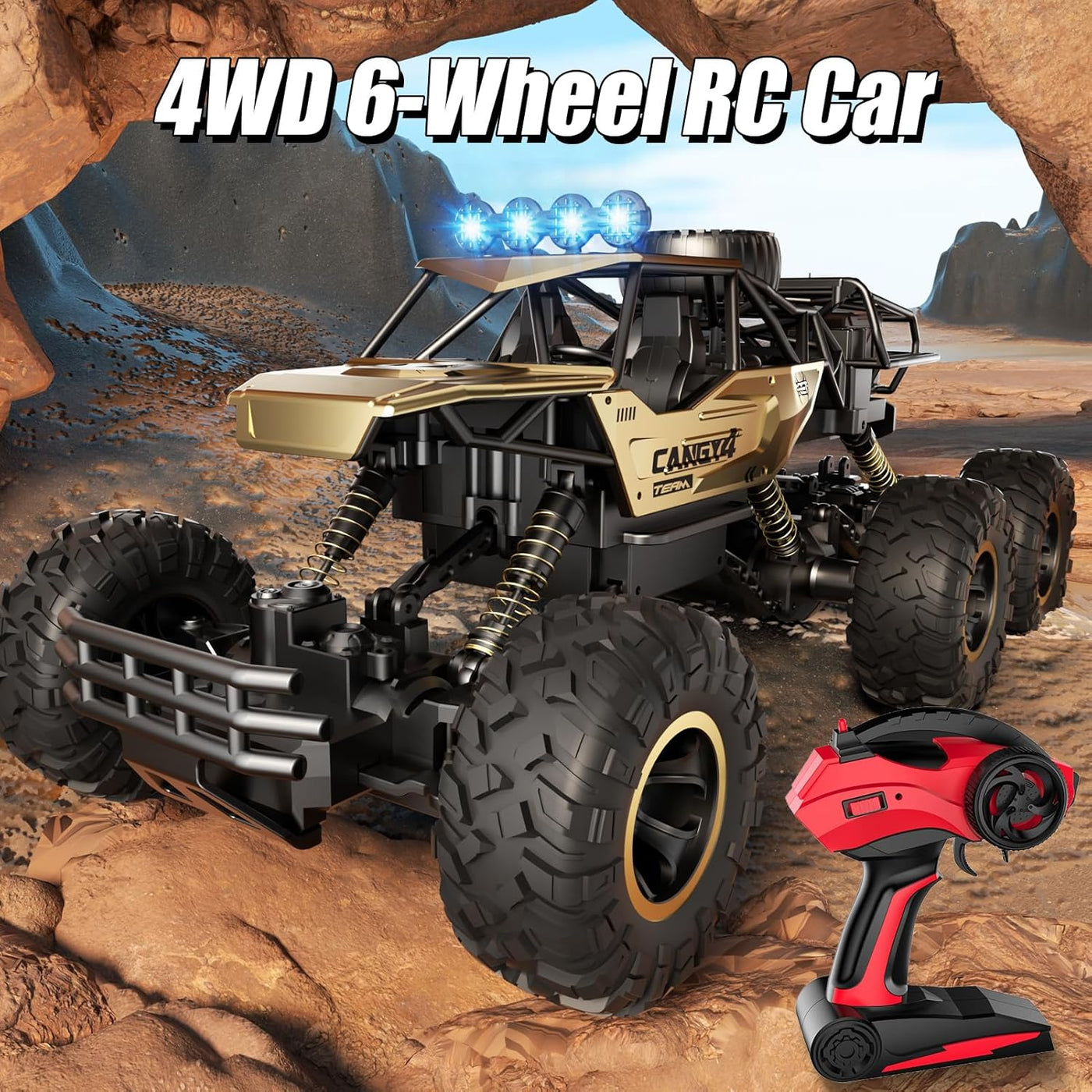 Jiakora Camión monstruo a control remoto, autos RC Rock Crawler RC...