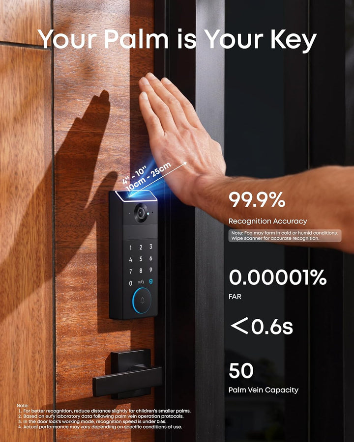eufy FamiLock S3 Max Cerradura Inteligente con Reconocimiento de Ve...