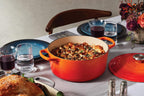 Le Creuset Horno holandés redondo de hierro fundido esmaltado, 7.25 cuartos de galón, Fuego