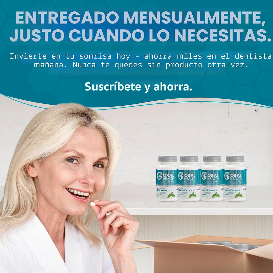 Probióticos orales para el tratamiento del mal aliento bucal para a...
