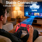 KentroGrip Alternativa para controlador Luna para Fire TV Stick, gamepad inalámbrico Turbo con joysticks ALPS sin deriva para juegos en la nube, alimentación recargable de 1200 mAh, 2 botones traseros
