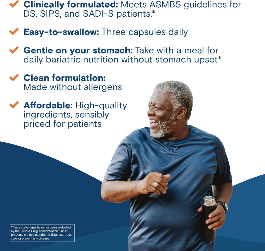 Bariatric Fusion Cápsula multivitamínica alta ADEK con hierro de 45...