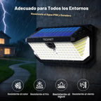 TECKNET 546 luces LED con sensor de movimiento para exteriores con gancho