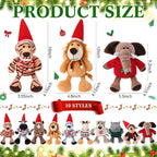 HyDren Juguetes de zoológico de peluche de animales de safari de 9 pulgadas, Navidad