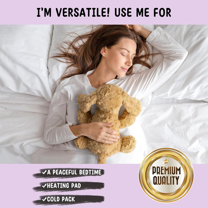 Goldendoodle - Animal de peluche para perro caniche para microondas...