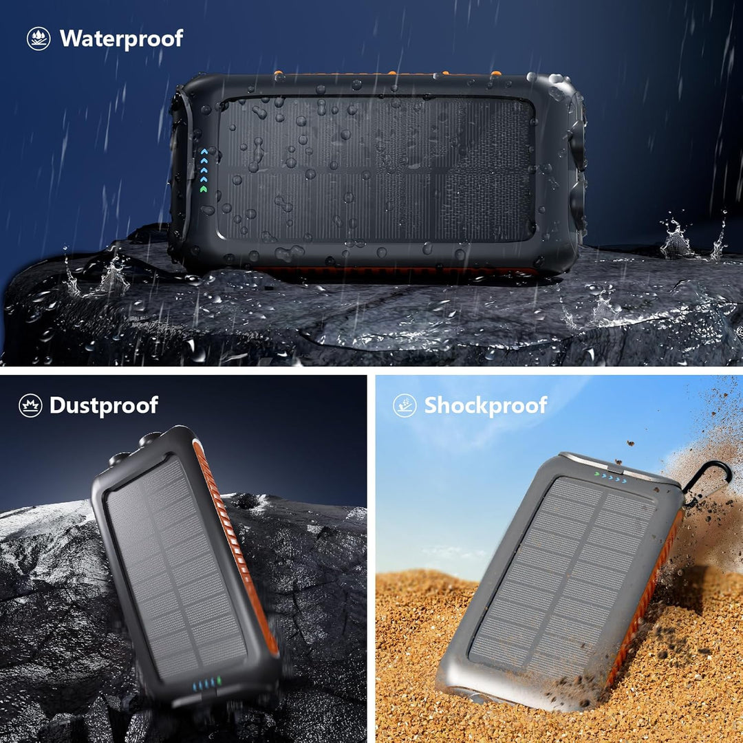 Cargador solar Banco de energía 49800mAh Cargador de teléfono solar...