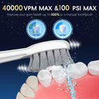 Cepillo de dientes eléctrico con hilo dental de agua, combo de cepillo de