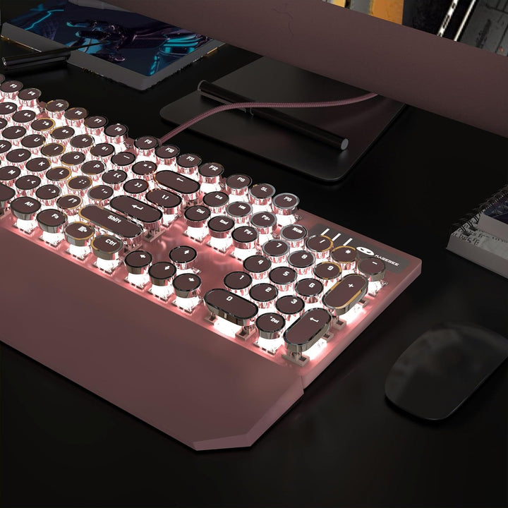 MageGee - Teclado mecánico tipo máquina de escribir para juegos ret...