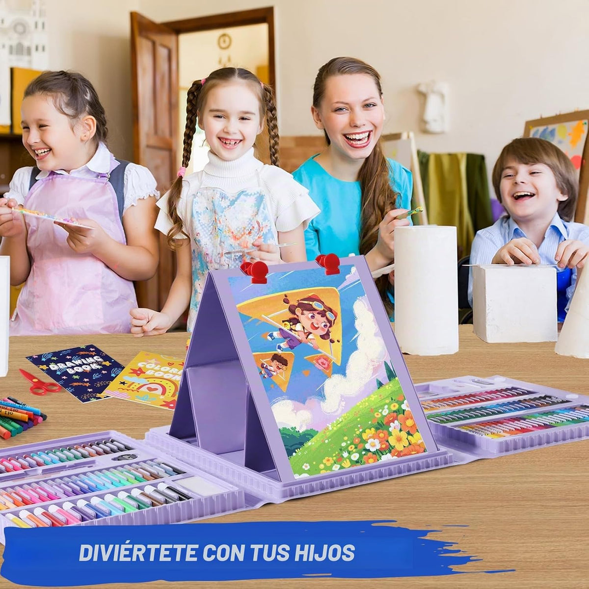 All en One Art Supplies Include Drawing Kit, Origami & Paper-Cutting Crafts