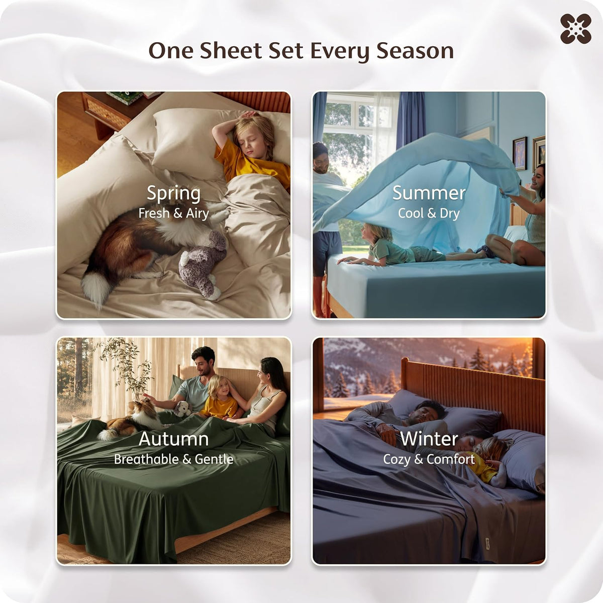 Juego de sábanas de bambú Bedsure