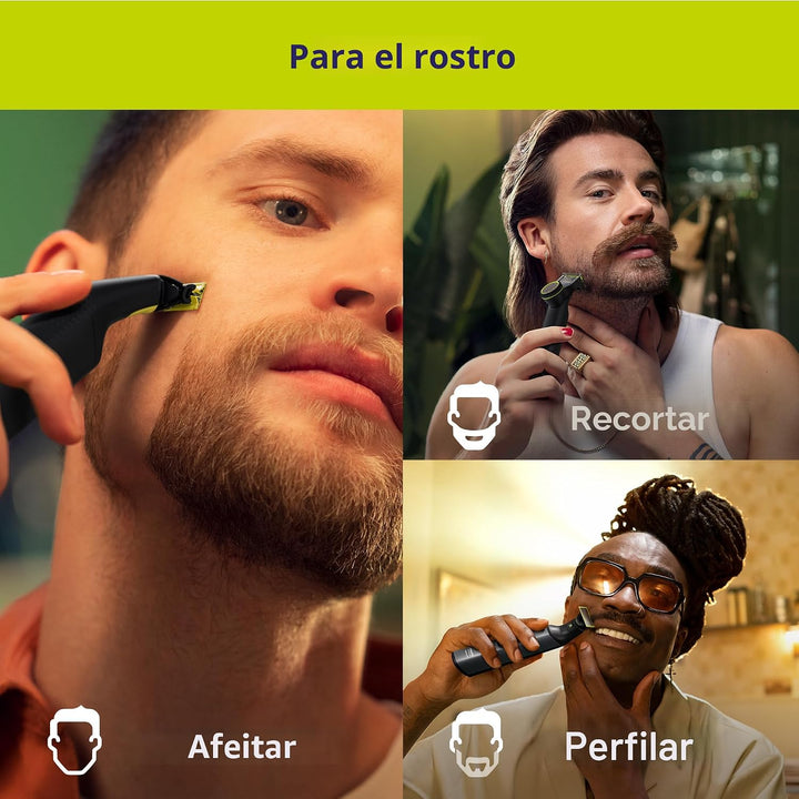 Norelco Philips OneBlade 360 Pro Face + Body, recortadora de barba...