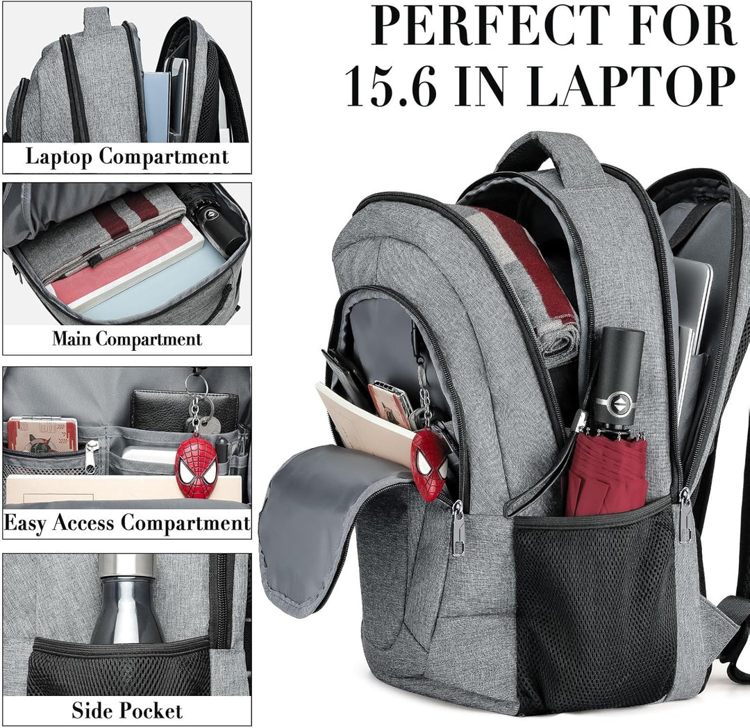 BIKROD Mochila de viaje para laptop para hombres y mujeres, mochila...