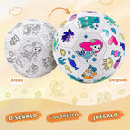 Colorea tu propia pelota de fútbol, juguetes de sirena, regalos de