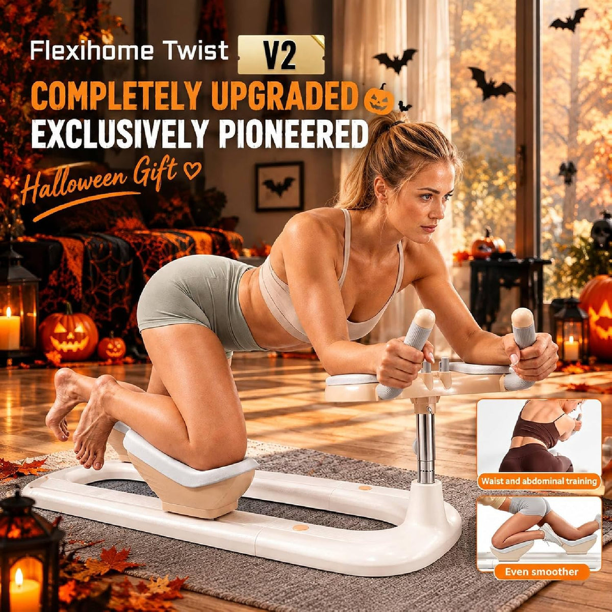 Twist Crawler V2, entrenador de torsión y estiramiento de columna vertebral, dispositivo de giro de cintura central para gimnasio en casa, estiramiento de cuerpo completo y entrenamiento abdominal
