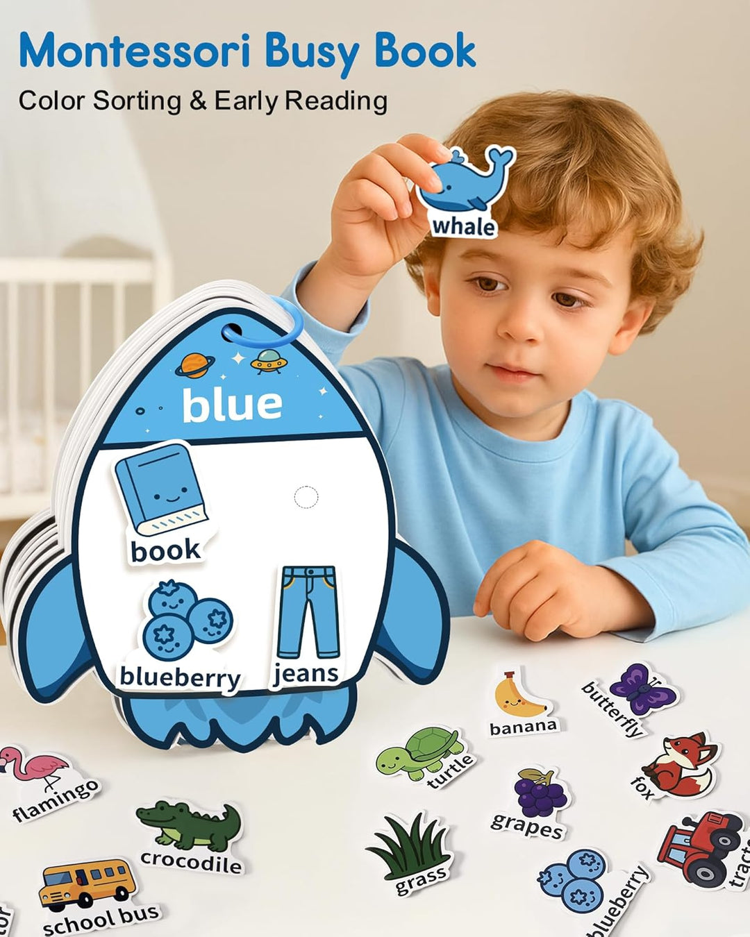 CulinaCraft Montessori Busy Book - Juguetes de