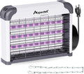 Lámpara ASPECTEK Exterminador de insectos LED de doble espectro para interiores, rejilla eléctrica de alto voltaje para mosquitos y moscas, 3 lámparas LED UV de larga duración de 395 nm, mata mosquitos