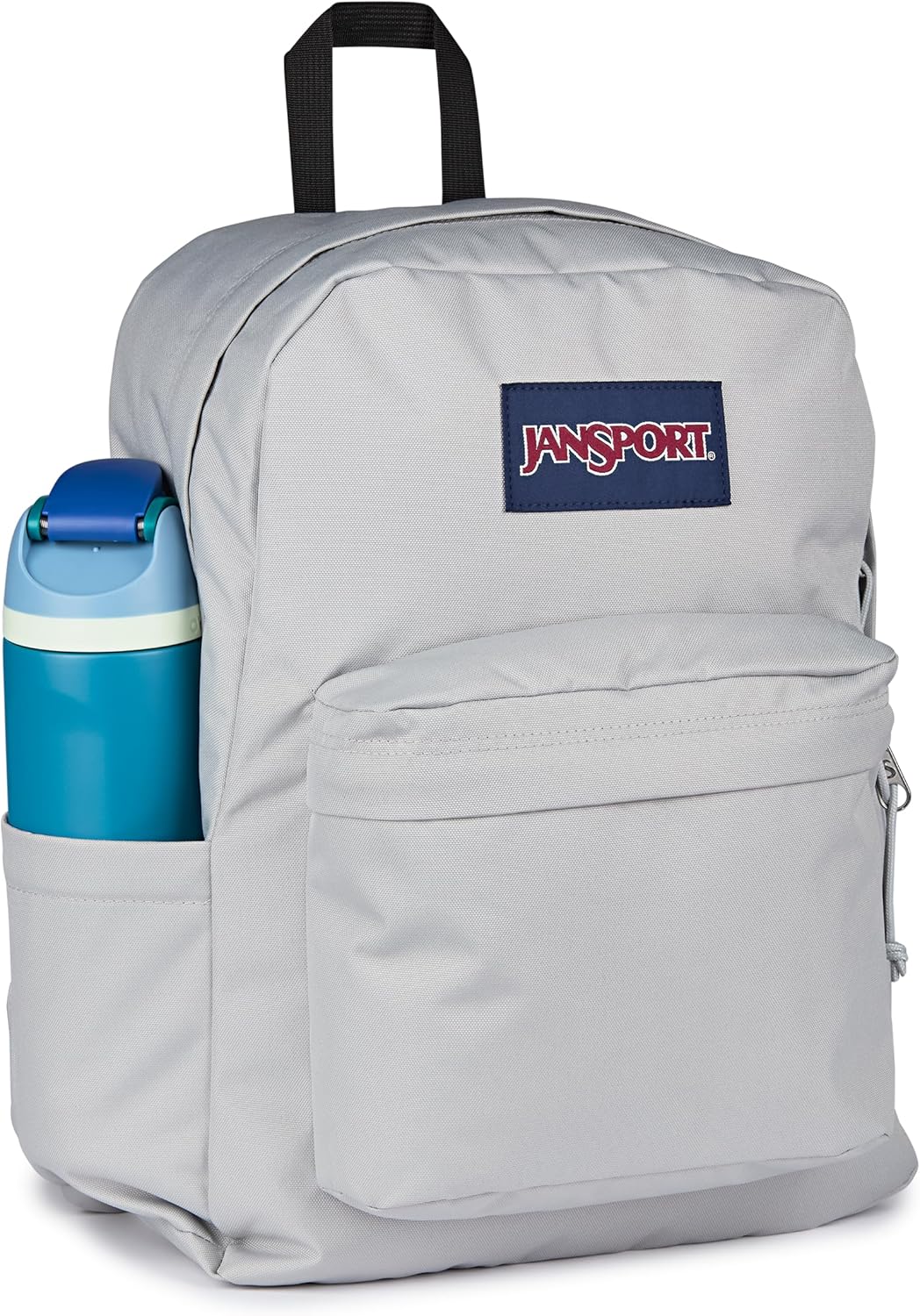 JanSport Mochila Superbreak Plus, Gris conectado a tierra, Tamaño ú...