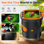 Microscopio digital portátil para niños, microscopio de bolsillo