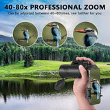 Telescopio monocular 80x100 de alta potencia Monoculares