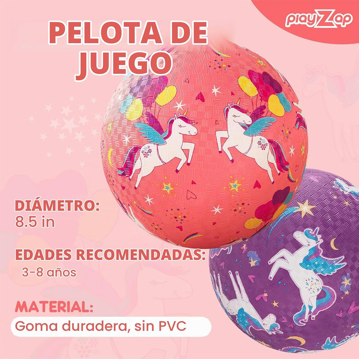 Pelotas de parque infantil para niños de 3 a 12 años, paquete de 2
