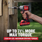 CRAFTSMAN V20 Atornillador de Impacto Inalámbrico Brushless, 1/4, Incluye 2 Baterías y Cargador (CMCF830D2)