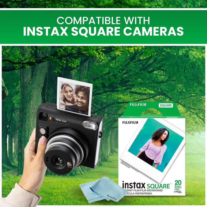 Fujifilm Película instantánea Instax Square \u2013 20 exposiciones...