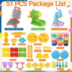 Set de 3 en 1 de Playdough - Kitchen Creations Artes y Manualidades con 12 Colores de Masa
