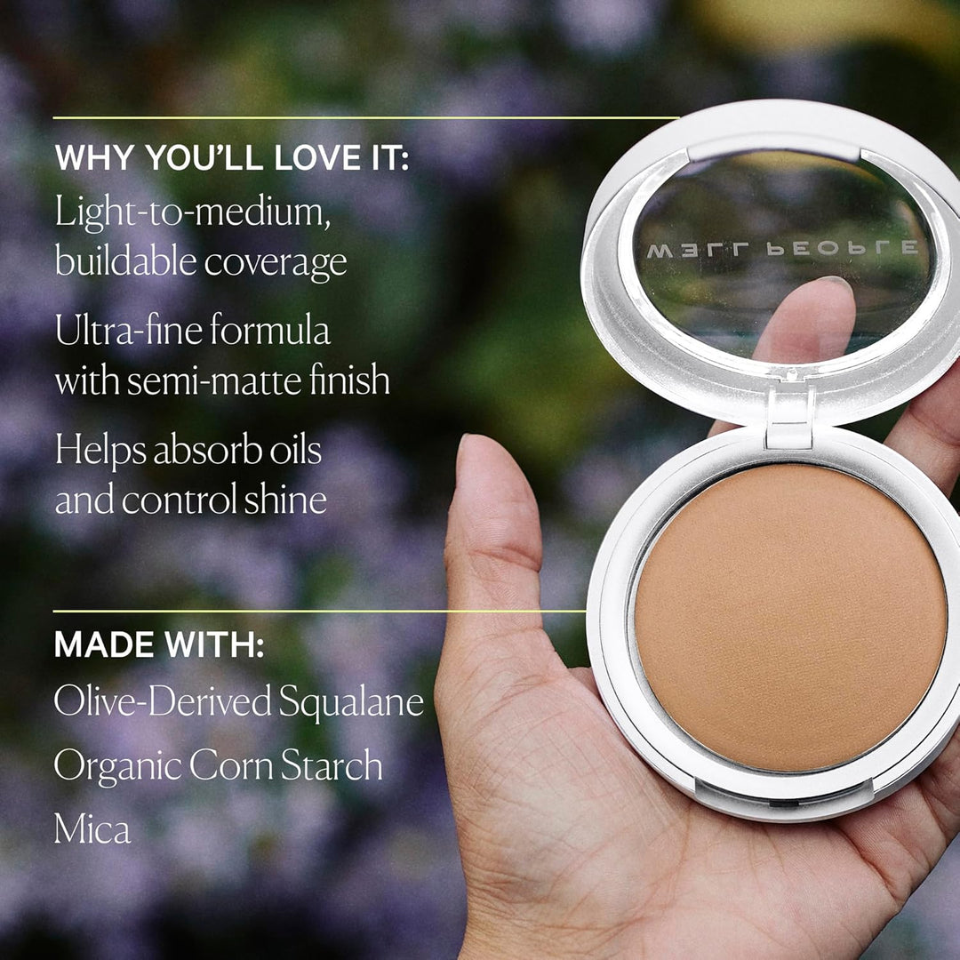 Well People Bio Powder Foundation, base ligera e hidratante para pe...