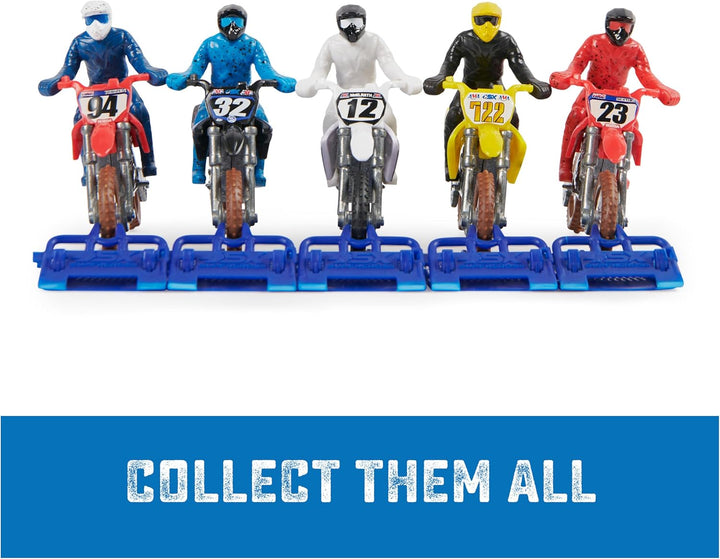 Supercross Auténtico paquete de 5 motocicletas fundidas a