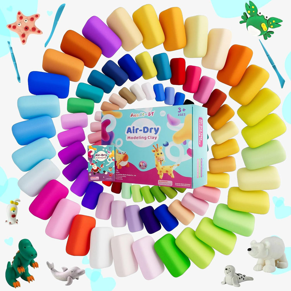 Air Dry Clay 90 Colors, Modeling Clay para Kids, DIY Magic Clay