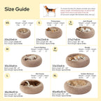 Bedsure Cama calmante para perros de tamaño mediano con forma de dona