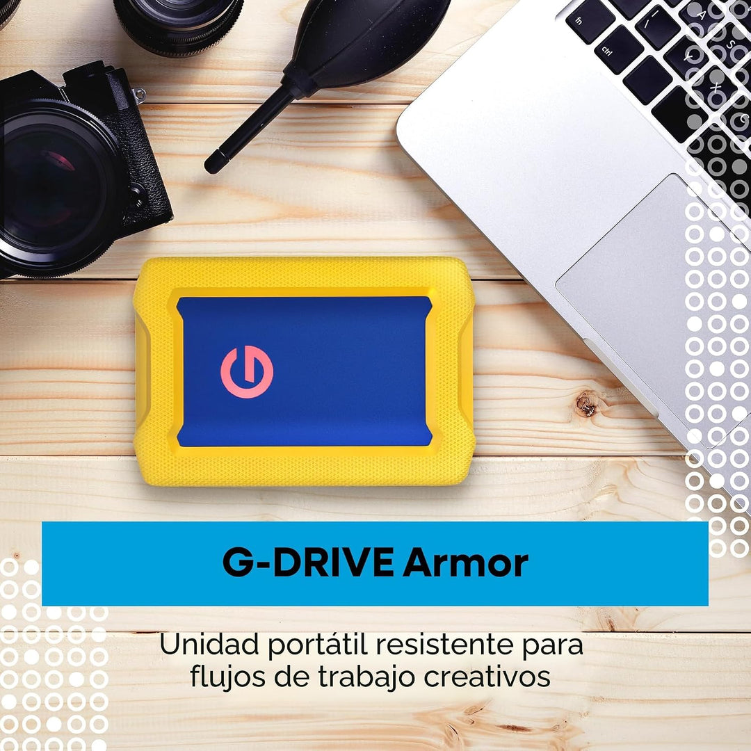 1TB G-Drive ArmorATD Resistente, Duradera Unidad Externa Portátil H...