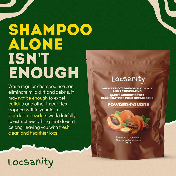 Locsanity Dreadlock Hair Scalp Detox - Polvo de rastas de limpieza...