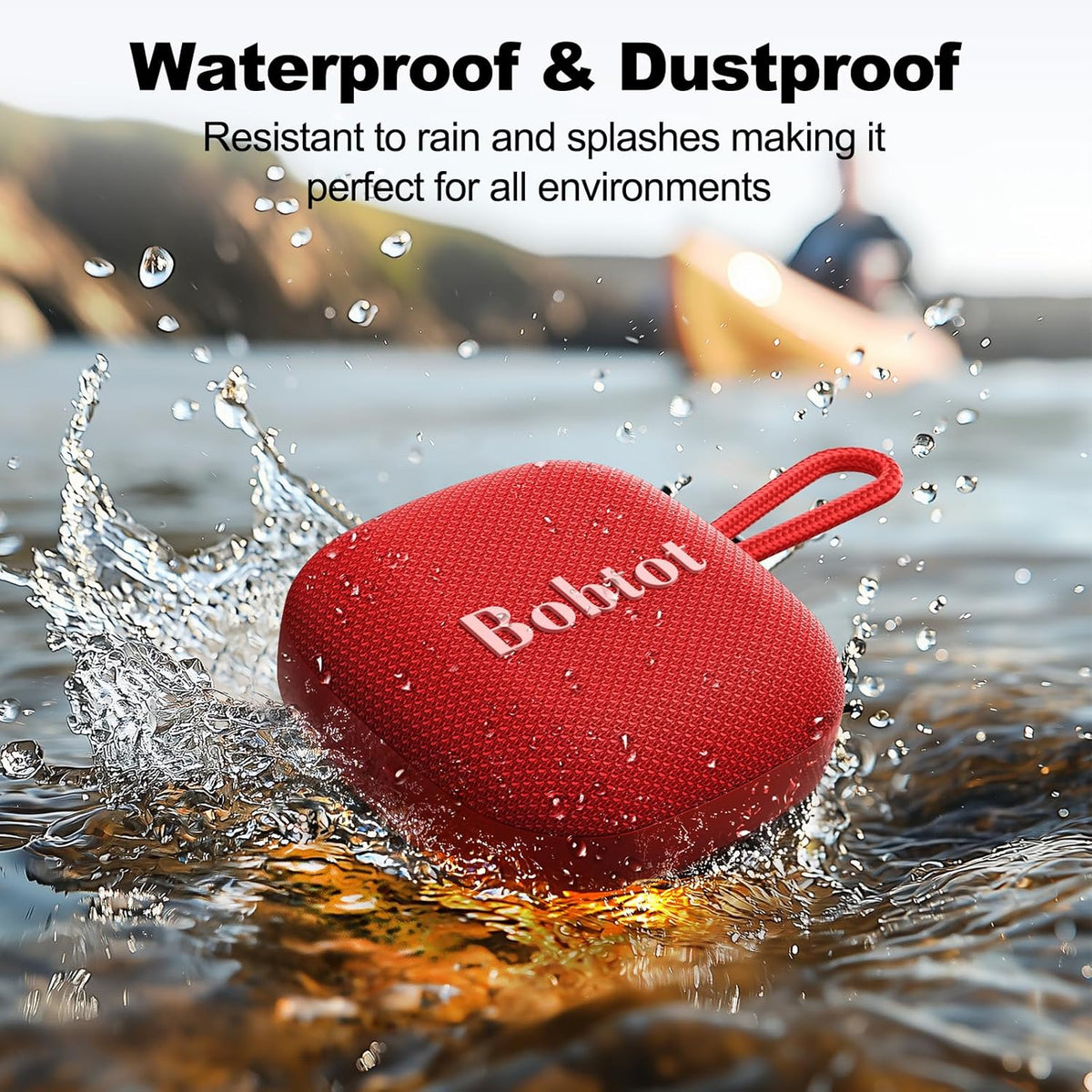 Bobtot Altavoces Portátiles Bluetooth Inalámbricos - Bocina de Duch...