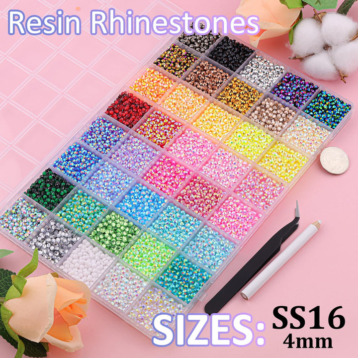 20000 piezas de estrases de resina de Jelly para bedazzling, gemas...