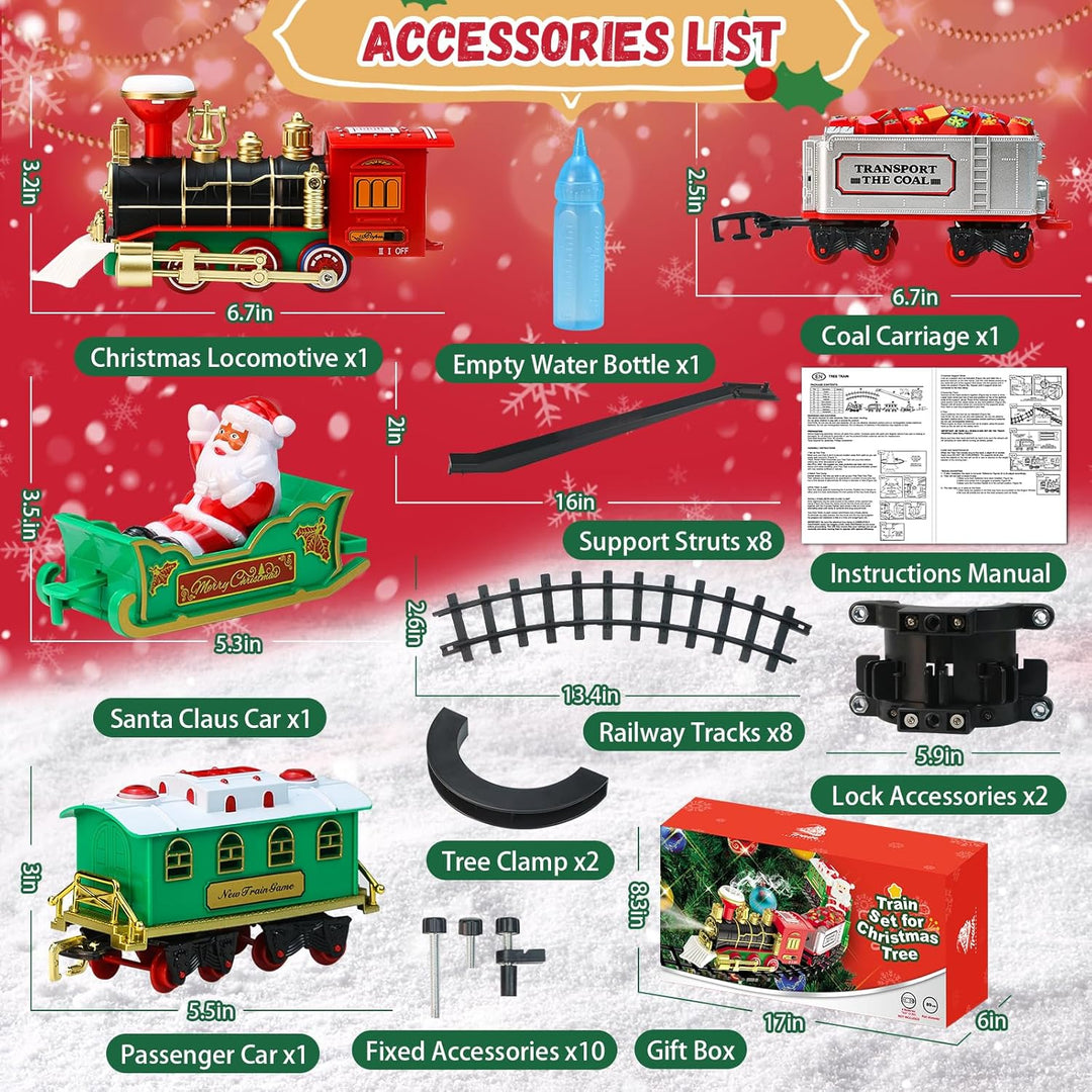 Juego de tren de Navidad Juguetes de tren colgante
