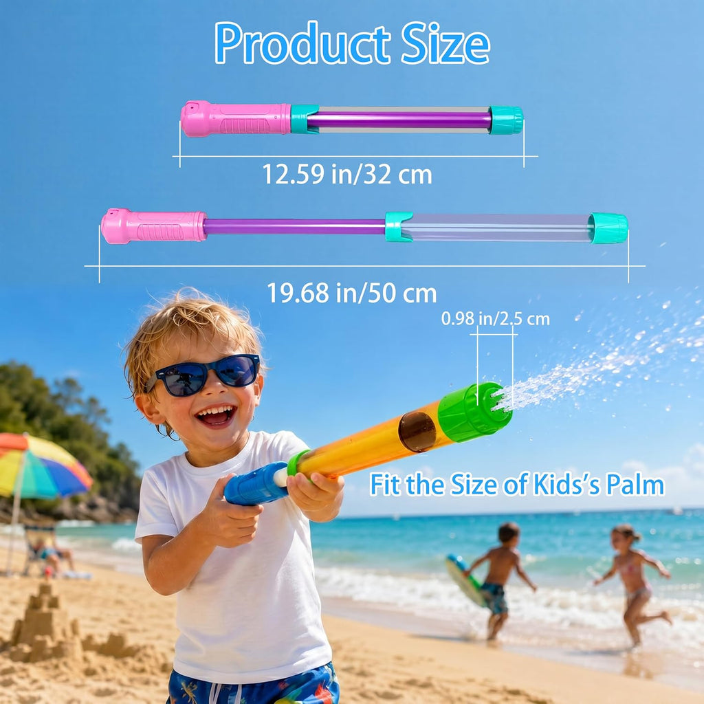 Pistola de agua para niños y adultos: paquete de 36 chorros de agua a granel para fiestas de piscina al aire libre, patio trasero, playa de verano, juguete de disparo de agua de 12.6 pulgadas