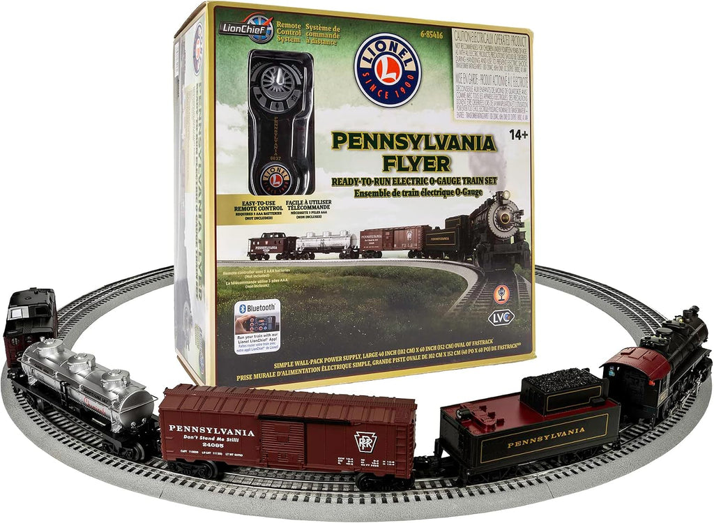 Lionel Pennsylvania Flyer Tren eléctrico de escala O con Bluetooth 5.0 y control remoto