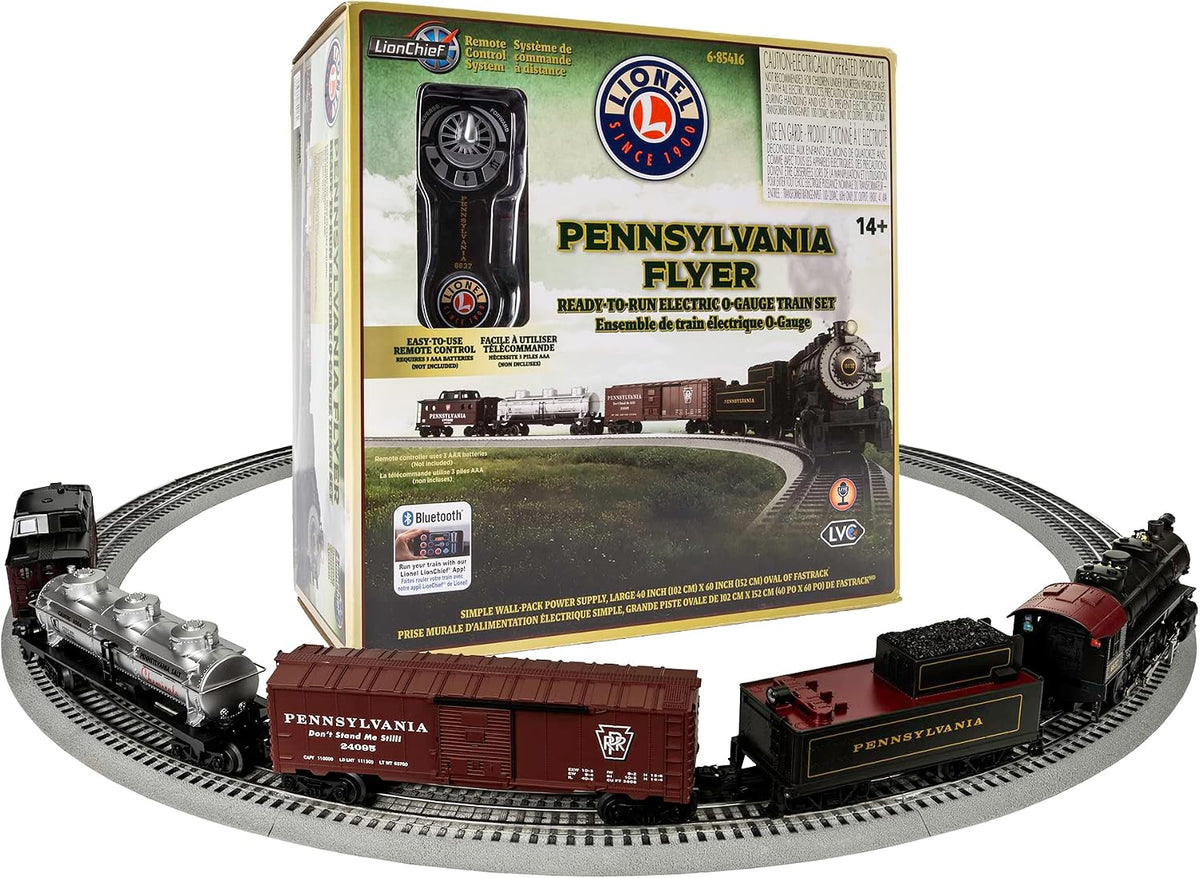 Lionel Pennsylvania Flyer Tren eléctrico de escala O con Bluetooth 5.0 y control remoto