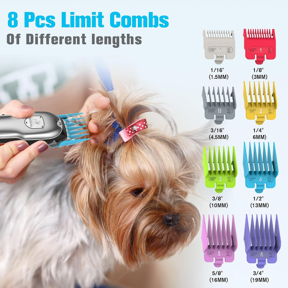 Cortapelos inalámbricos recargables para perros para el aseo de pelo grueso