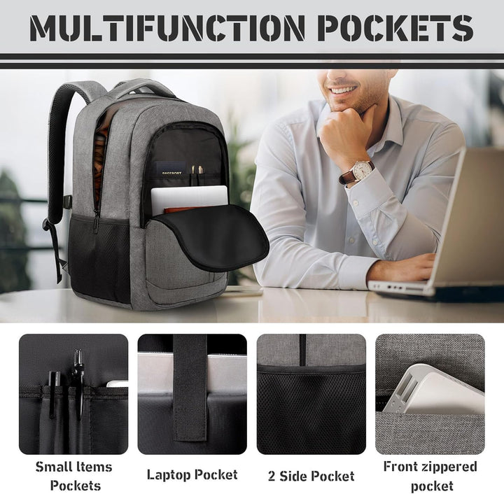 Bxiuna Mochila de viaje extra grande de 45L, bolsa expandible para...