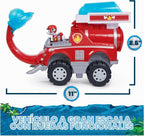 Paw Patrol Jungle Pups Marshall Camión de Bomberos Elefante y Figura de Acción