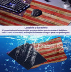 Mouse Pad de Bandera Americana para Gaming, Adecuado para Oficina y Estudio