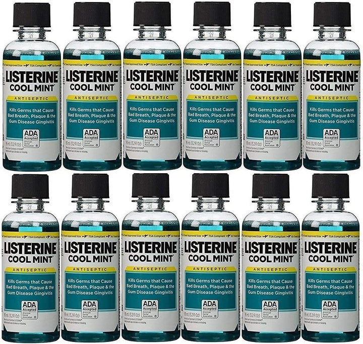 Listerine Cool Mint - Enjuague bucal antiséptico para mal aliento,...