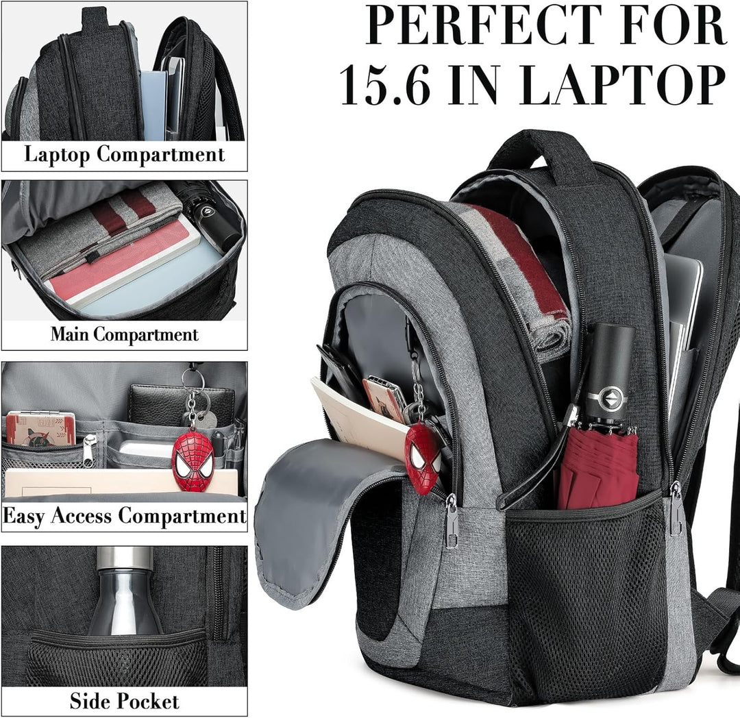 Mochila de viaje para laptop para hombres, mochilas escolares para...