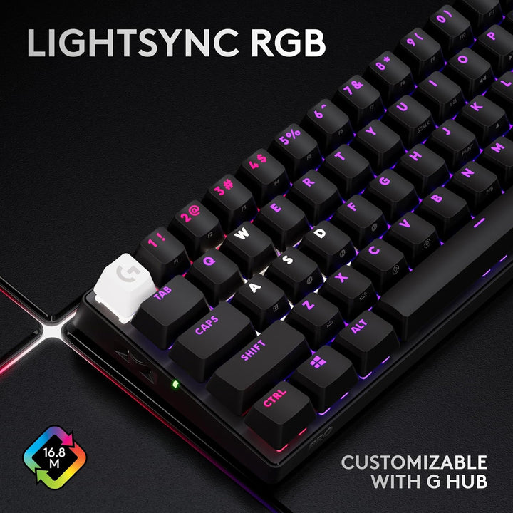 Logitech G PRO X 60 Lightspeed - Teclado inalámbrico para juegos, u...