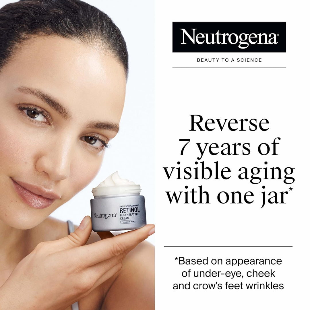 Neutrogena - Crema facial regeneradora de retinol y ácido hialuróni...