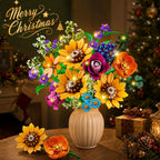 HOGOKIDS Calendario de Adviento de Navidad, ramo de flores silvestres