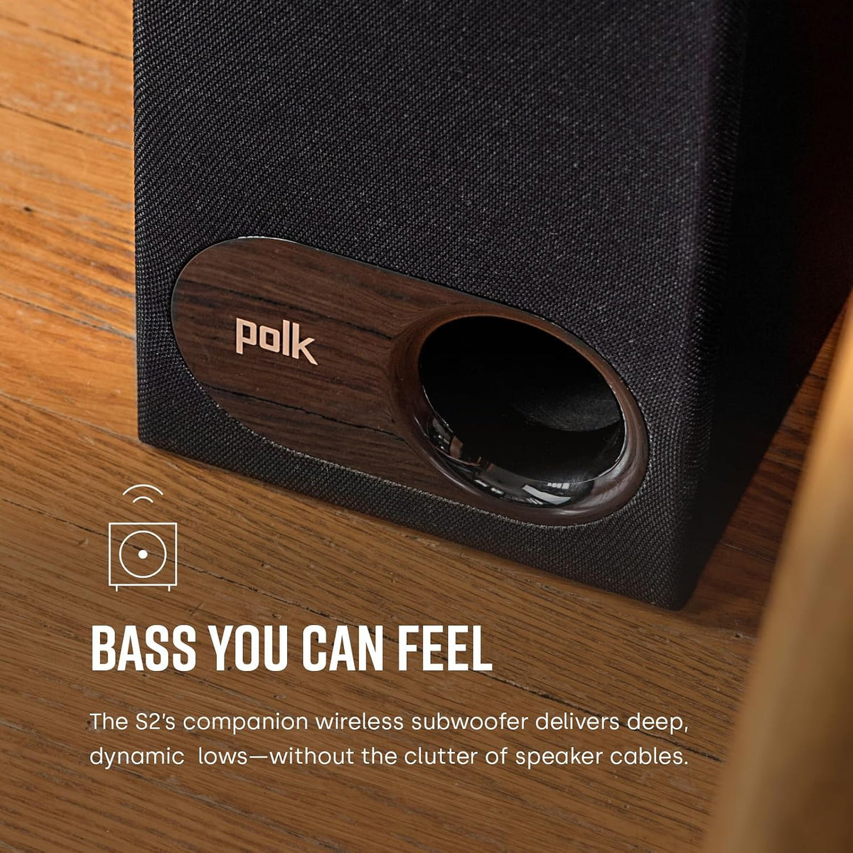 Polk Audio Signa S2 Barra de sonido ultrafina para Smart TV con subwoofer